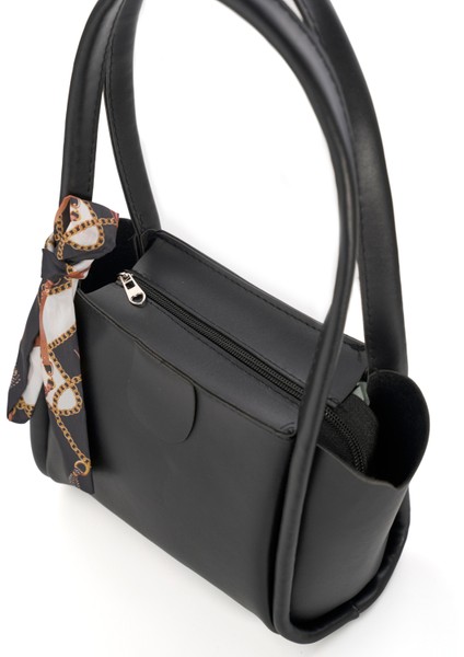 Moli Kadın Çift Saplı Fular Detaylı Küçük Boy El Kol ve Omuz Çantası modelleri