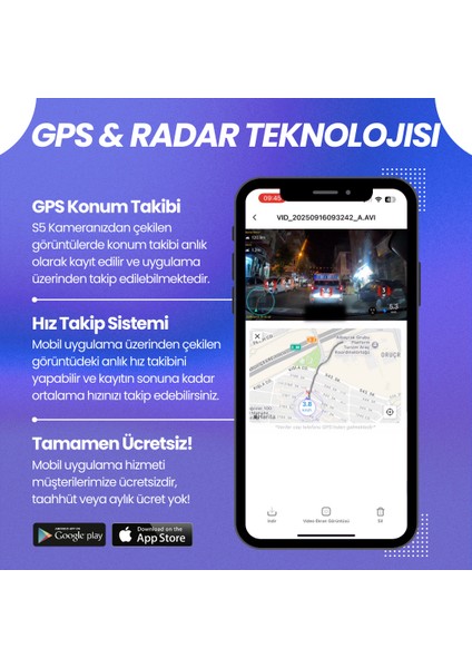 S10 | 4 Kameralı Wifi Araç Içi Kamera | Park Modu | Mobil Uygulama | Döngü Kayıt modelleri