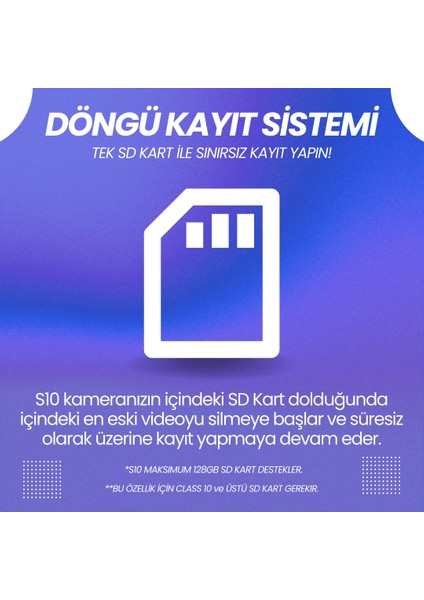 S10 | 4 Kameralı Wifi Araç Içi Kamera | Park Modu | Mobil Uygulama | Döngü Kayıt