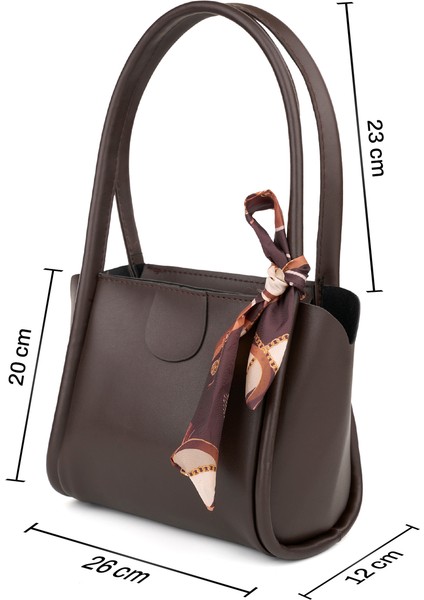 Moli Kadın Çift Saplı Fular Detaylı Küçük Boy El Kol ve Omuz Çantası fiyatları