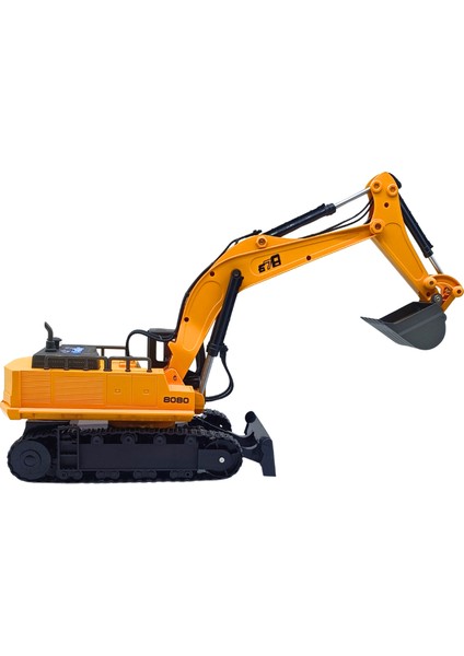 1:14 Ölçek Uzaktan Kumandalı Gerçekçi Sesli ve Işıklı Oyuncak Kazıcı Ekskavatör 8080E fiyatları