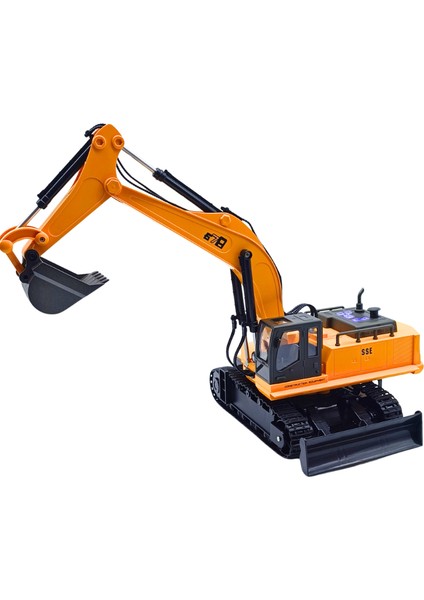 1:14 Ölçek Uzaktan Kumandalı Gerçekçi Sesli ve Işıklı Oyuncak Kazıcı Ekskavatör 8080E fırsatları