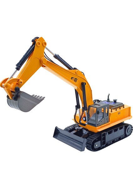 1:14 Ölçek Uzaktan Kumandalı Gerçekçi Sesli ve Işıklı Oyuncak Kazıcı Ekskavatör 8080E
