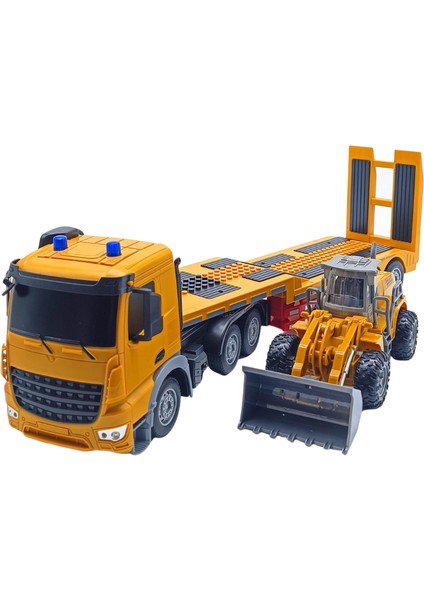 Can-Em HT079 Şarjlı Uzaktan Kumandalı Işıklı Transporter Tır 1:24 | Rc Full Fonksiyon Kamyon – 3+ Yaş