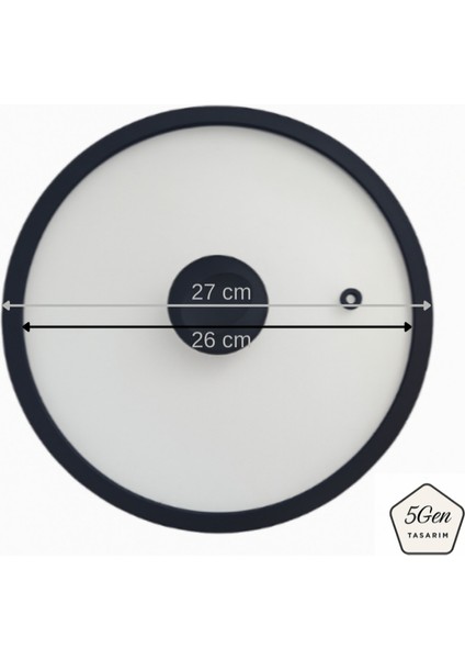 Silikon Çerçeveli ve Kulplu Modern Cam Tencere Kapağı – Tencere Çizmez, Sessiz Kapanan Soft Tasarım (18-20-24-26-28 Cm)