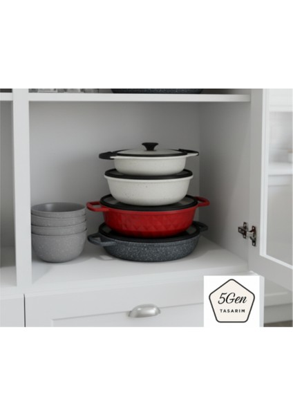 Silikon Çerçeveli ve Kulplu Modern Cam Tencere Kapağı – Tencere Çizmez, Sessiz Kapanan Soft Tasarım (18-20-24-26-28 Cm) fırsatları