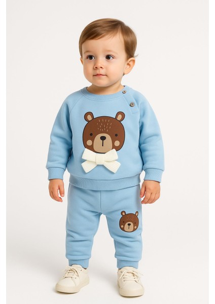 Kız Bebek - Erkek Bebek Unisex Model Ayıcık Desenli 2'li Alt - Üst Takım fiyatları