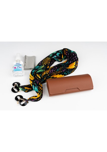 Gözlük Bakım Seti: Gözlük Kabı, Ipi, Mendili / Losyonuyla Tam Koruma fırsatları