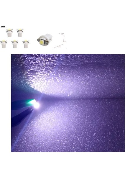 ( 5 x Adet ) 1 Set T5 B8.5d Model LED Duylu Dipsiz Ampul Beyaz 1.2W (T5 B8.5d Whıte) fiyatları
