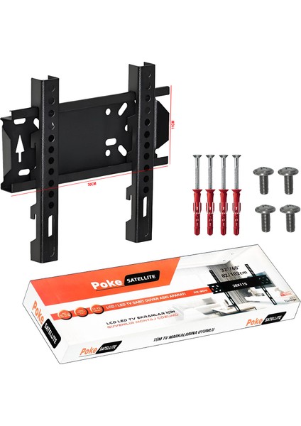 32'' 42'' 82-102CM LCD Askı Aparatı Sabit Poke PK-3011S