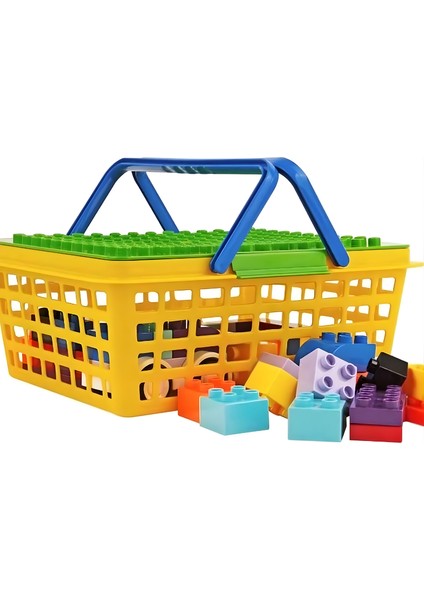 Bi-Block 58 Parça Sepetli LEGO Blok Seti URT022-006