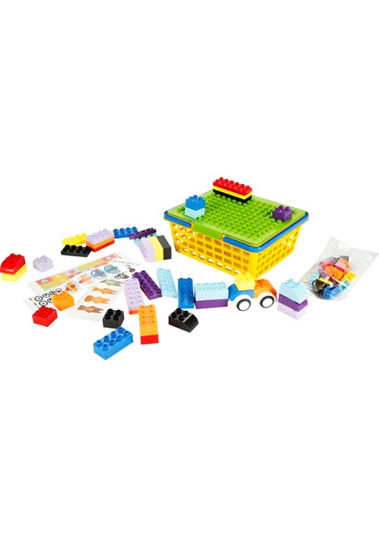 Bi-Block 58 Parça Sepetli LEGO Blok Seti URT022-006 fiyatları