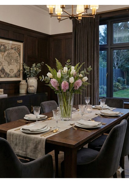 Crystallin Reflection Vazo 25 cm - Modern Kesim Kristal Cam Dekoratif Vazo (68129) modelleri