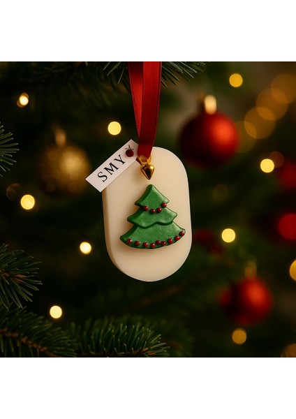 Yılbaşı Temalı Çam Ağacı Kokulu Süs – El Yapımı