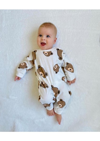 Unisex Model Bebek %100 Pamuklu Tulum