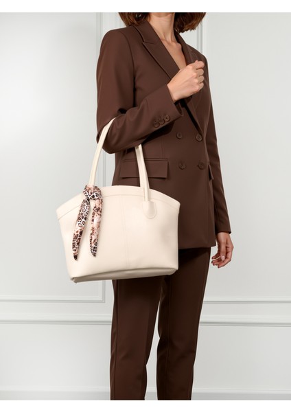 Laura Kadın Fularlı Çift Saplı Shopper El ve Omuz Çantası (Fular Rengi Değişebilir) fiyatları