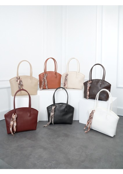 Laura Kadın Fularlı Çift Saplı Shopper El ve Omuz Çantası (Fular Rengi Değişebilir) fırsatları