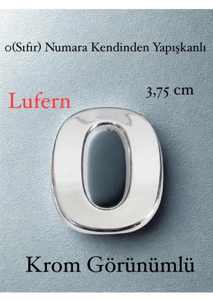 No 0 Kapı Numarası Kendinden Yapışkanlı Masa Dolap Plastik Ev Posta Kutusu Dış Mekan Daire 3,75 cm