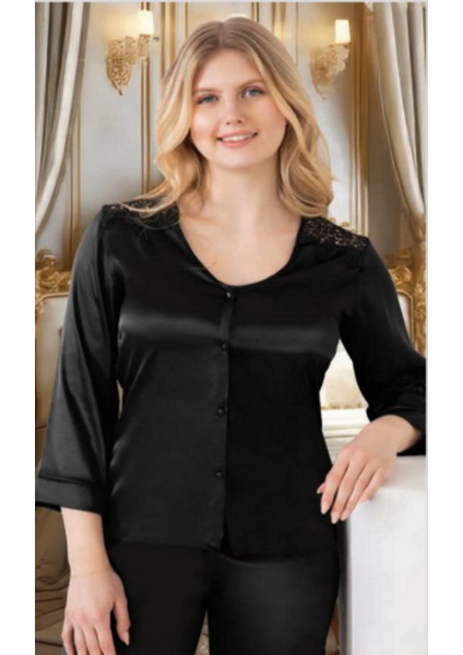 Pierre Paris Ipek Saten 6'lı Kısa Gecelik ve Sabahlık Çeyiz Seti modelleri