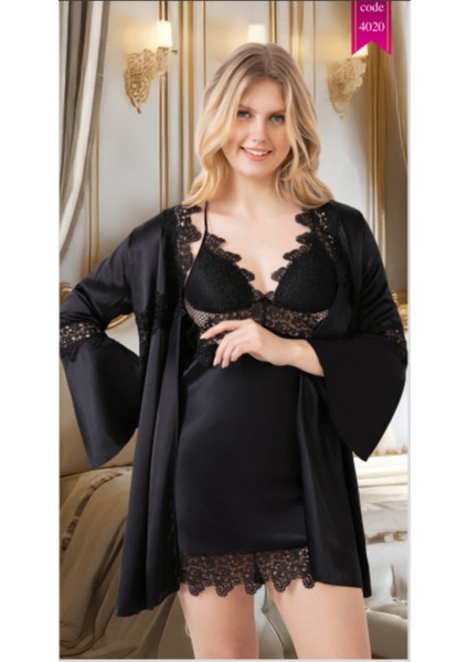 Pierre Paris Ipek Saten 6'lı Kısa Gecelik ve Sabahlık Çeyiz Seti indirimleri