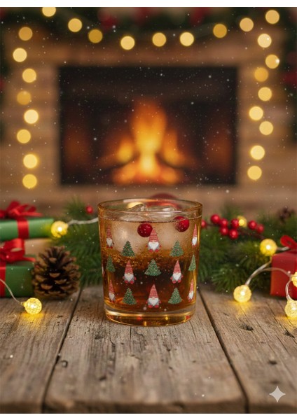 Yılbaşı Temalı 2'li Cam Meşrubat Bardağı fiyatları