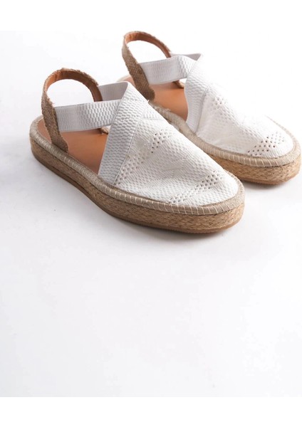 Rosa Kadın Beyaz Espadril Ayakkabı