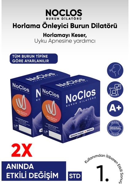 NOCLOS A+ 2'li Horlama Önleyici
