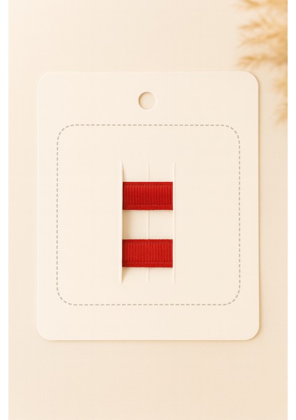 Kırmızı Puantiyeli Klips Toka - 2'li Set fiyatları