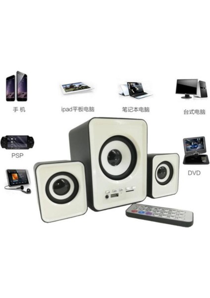 D23 Bluetooth Hoparlör 3.5mm Jack Kablolu Bilgisayar Hoparlörü fiyatları