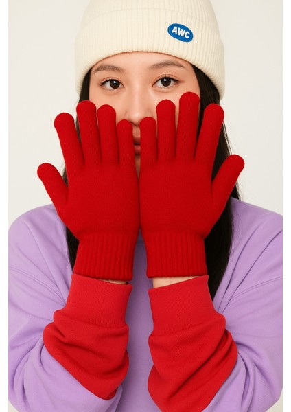 Düz Renk Kadın Eldiven