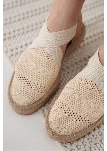 Rosa Kadın Bej Espadril Ayakkabı
