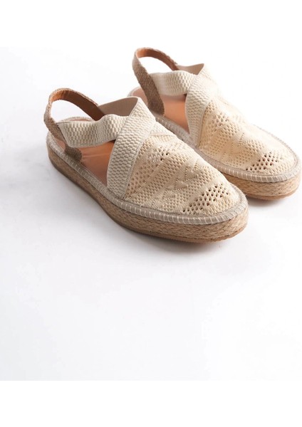 Rosa Kadın Bej Espadril Ayakkabı
