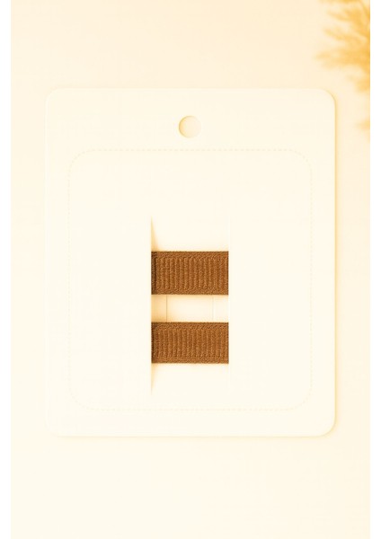 Kahverengi Puantiyeli Klips Toka - 2'li Set fiyatları