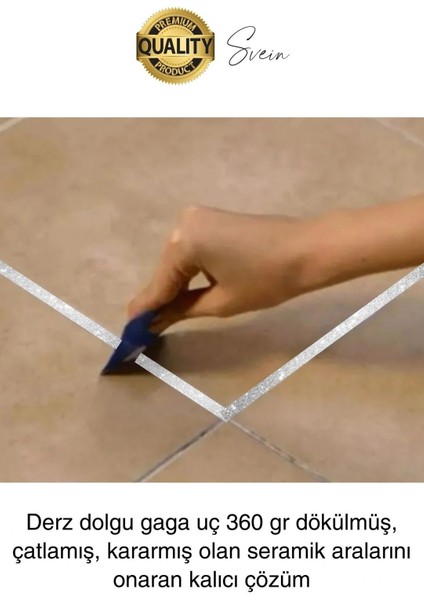 Pratik Gümüş Silver Simli Hazır Derz Fayans Seramik Boşluk Anında Kapatıcı Yer Cephe Yenileyici fiyatları