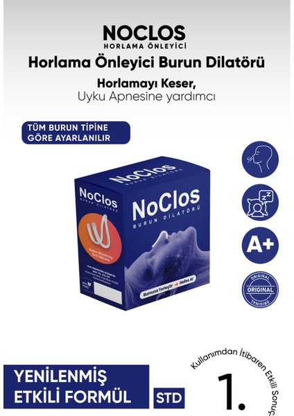NOCLOS A+ 1'li Horlama Önleyici