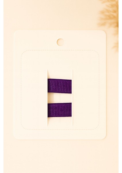 Mor Puantiyeli Klips Toka - 2'li Set fiyatları