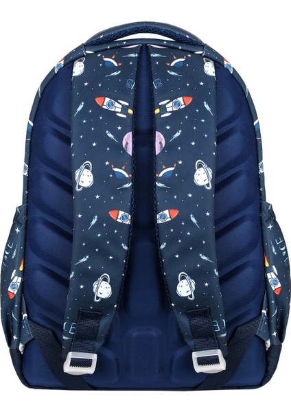 Erkek Çocuk Ultra Lüks Ortopedik Su Geçirmez Kumaş İlkokul Sırt Çantası Termal Beslenme+Kalemlik