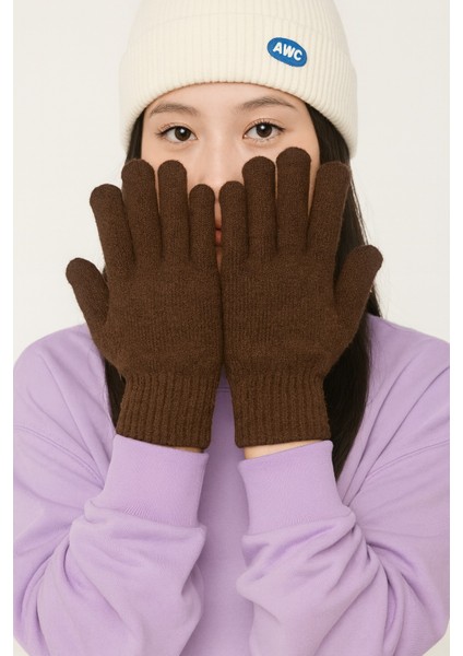 Düz Renk Kadın Eldiven