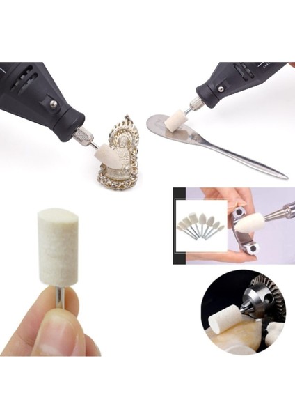 12 Parça Mini Polisaj Keçe Seti, Parlatma ve Cilalama Için Perfect fiyatları