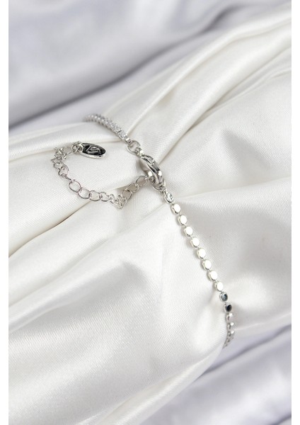 Pirinç Zirkon Taşlı Arı Model Ezme Zincir Gümüş Renk Kadın Bileklik fiyatları