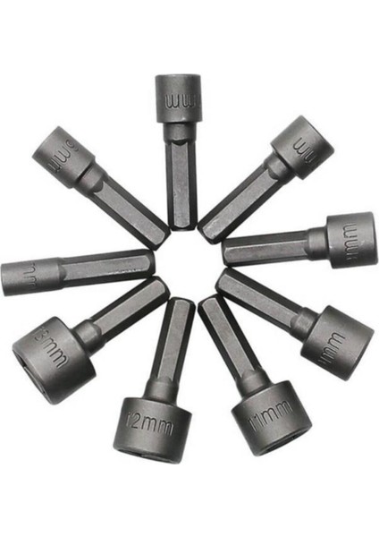 9 Parça Çok Amaçlı Somun Anahtarı ve Matkap Uçları Seti