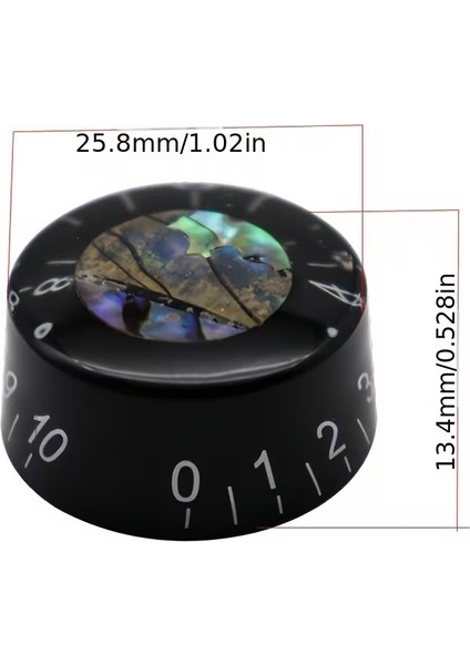 4’lü Siyah Akrilik Gitar Knob Seti – Les Paul & Bas Gitar Uyumlu Volume/tone Kontrolleri modelleri