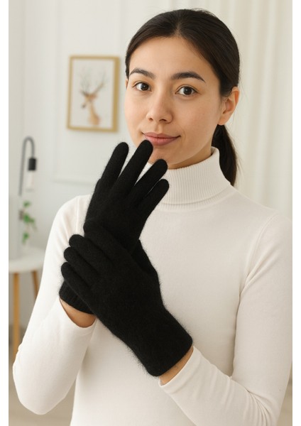 Dokunmatik Peluş Kadın Eldiven