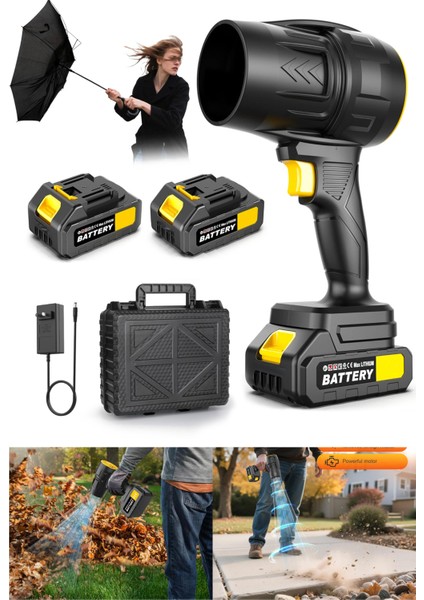 Pro Jet Turbo Hava Üfleyici Fan, Yaprak ve Cam Temizleme Aracı