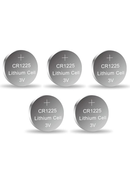 Yuma CR1225 Süper Lityum 3V 5’li Kart Düğme Pil