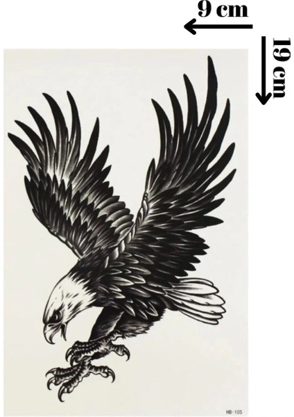 Kartal Geçici Dövme Şablonu - FF037 fırsatları