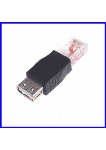 Ethernet RJ45 USB Port Dönüştürücü Adaptör Jack Rj 45 Erkek Dişi USB Çevirici Jack Fiş Fonksiyonel
