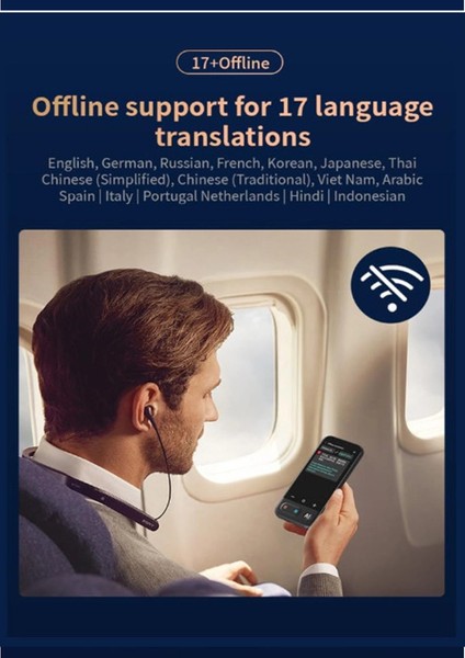 Kameralı 140 Dilde Wifi Özellikli Translator Elektronik Çeviri Cihazı Türkçe Menü indirimleri