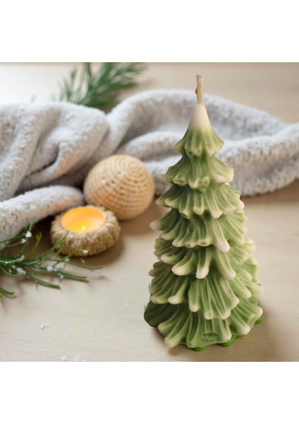 El Yapımı Taş Tozu Tepsi Üzeri 3’lü Kokulu Dekoratif Mum Seti – Sincap, Palamut, Çam fırsatları