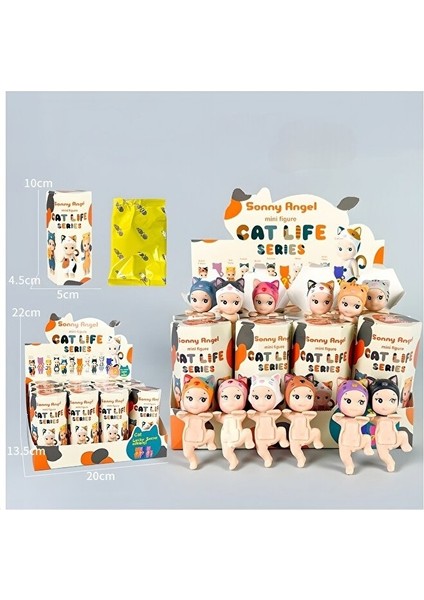 Sonny Angel Cat Life Serisi Mini Figür Serisi Telefon Tablet Süs Figür fiyatları